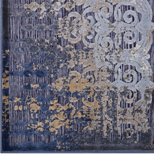 Modway Furniture Rugs Rugs Blue, Rust and Cream