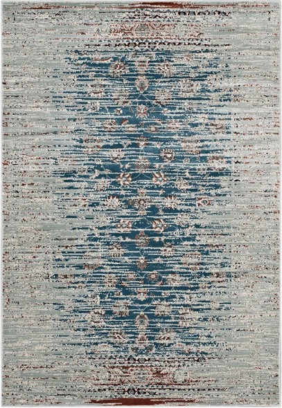  Modway Furniture Rugs Rugs Teal, Beige and Brown