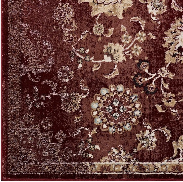 Modway Furniture Rugs Rugs Burgundy and Beige