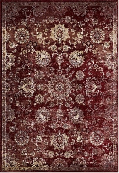 Modway Furniture Rugs Rugs Burgundy and Beige