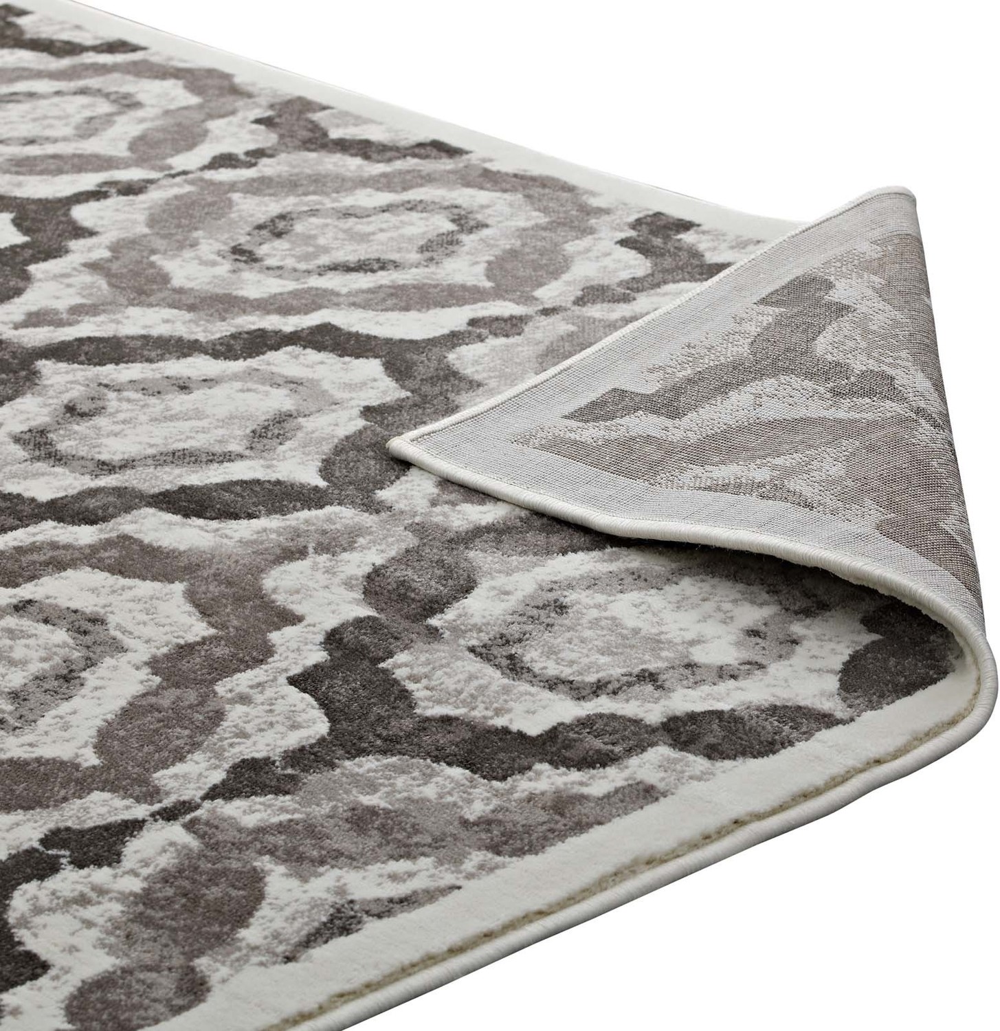 Modway Furniture Rugs Rugs Brown, Beige and Ivory