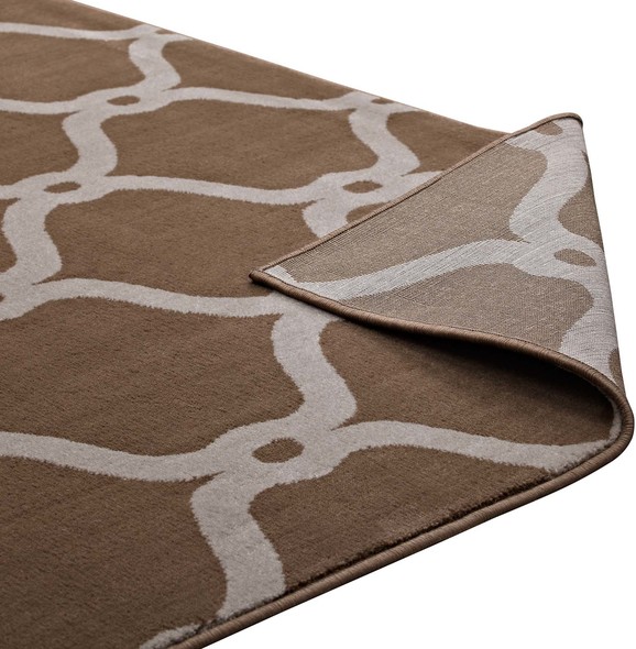  Modway Furniture Rugs Rugs Dark Tan and Beige