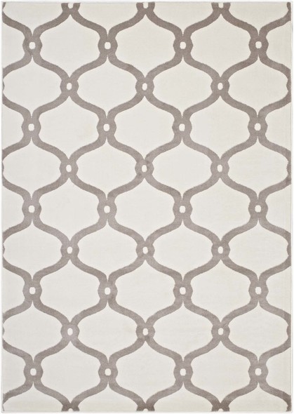rugs & rugs Modway Furniture Rugs Beige and Ivory
