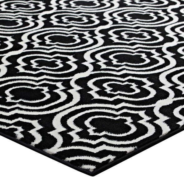  Modway Furniture Rugs Rugs Black and White