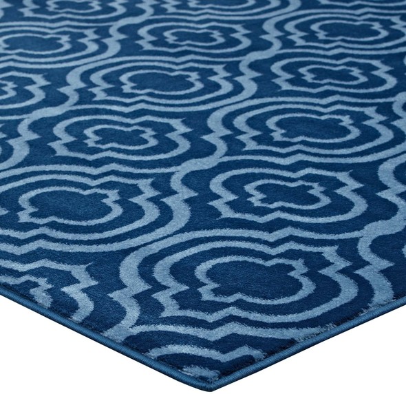  Modway Furniture Rugs Rugs Moroccan Blue amd Light Blue