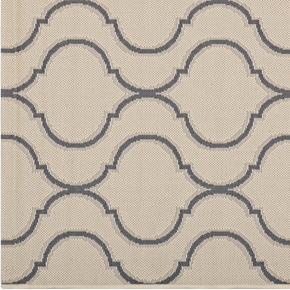Modway Furniture Rugs Rugs Beige and Gray
