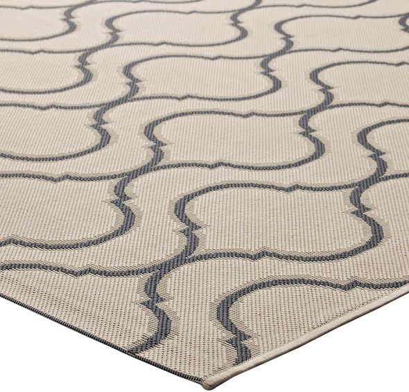 Modway Furniture Rugs Rugs Beige and Gray
