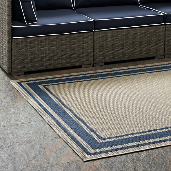 Modway Furniture Rugs Rugs Blue and Beige