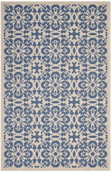 blue gray rug 8x10 Modway Furniture Rugs Blue and Beige