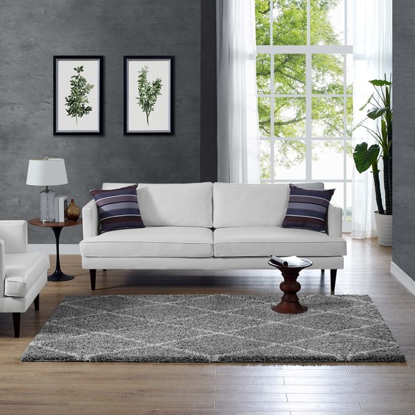 Modway Furniture Rugs Rugs Gray and Ivory