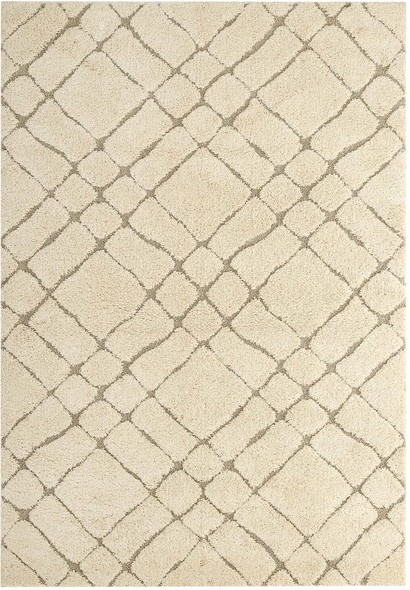 3 x 4 rug Modway Furniture Rugs Creame and Beige