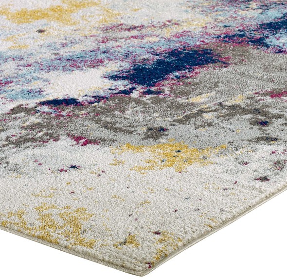 Modway Furniture Rugs Rugs Blue, Gray, Yellow, Ivory, Pink