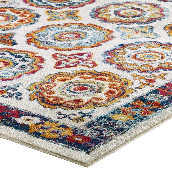 Modway Furniture Rugs Rugs Ivory, Blue, Red, Orange, Yellow