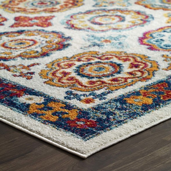 Modway Furniture Rugs Rugs Ivory, Blue, Red, Orange, Yellow