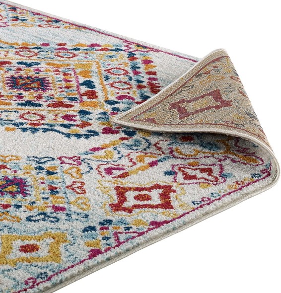 Modway Furniture Rugs Rugs Ivory, Blue, Orange, Yellow, Red