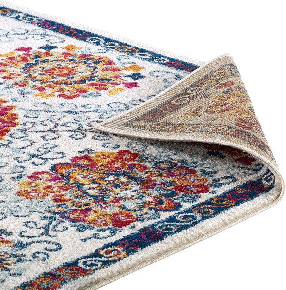 Modway Furniture Rugs Rugs Ivory, Blue, Red,Orange,Yellow