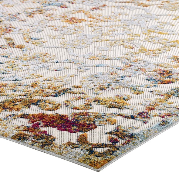 Modway Furniture Rugs Rugs Ivory, Light Blue,Multicolored