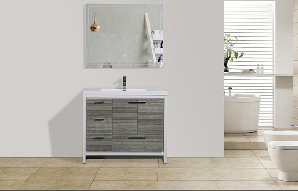 bathroom vanity installation cost Moreno Bath Bathroom Vanities High Gloss Ash Grey Rich Finish