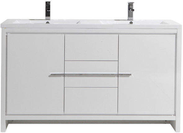 bathroom vanities with sinks included Moreno Bath High Gloss White Rich Finish