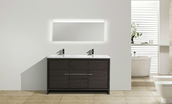 40 inch vanity with sink Moreno Bath Dark Grey Oak Durable Finish