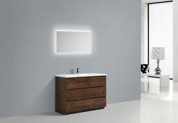 40 inch bathroom vanity with top Moreno Bath Bathroom Vanities Rose Wood finish