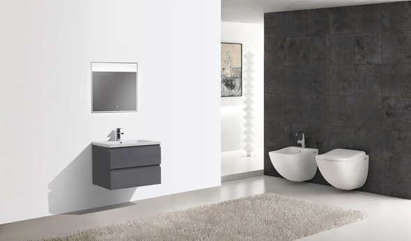 stand over toilet Moreno Bath Bathroom Vanities High Gloss Grey Rich Finish