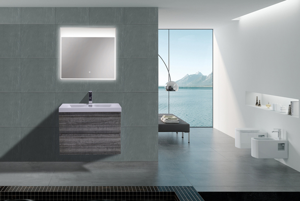 discount bathroom vanities with tops Moreno Bath Bathroom Vanities High Gloss Ash Grey Rich Finish