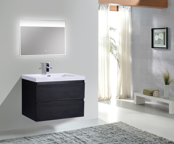 30 vanity lowes Moreno Bath Bathroom Vanities Black Durable Finish
