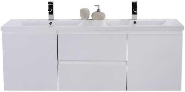 40 inch bathroom cabinet Moreno Bath High Gloss White Rich Finish