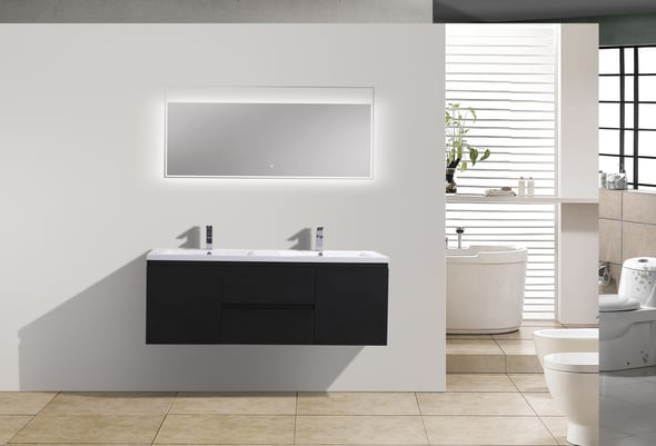 bathroom counter top ideas Moreno Bath Black Durable Finish