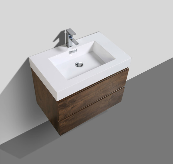 one piece sink and countertop Moreno Bath Rosewood Durable Finish