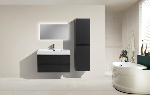 bathroom vanities with sinks included Moreno Bath Black Durable Finish