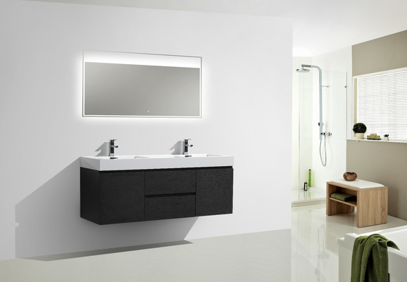 affordable bathroom cabinets Moreno Bath Black Durable Finish
