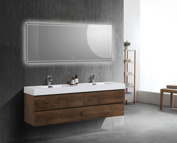 best double sink vanities Moreno Bath Rosewood Durable Finish