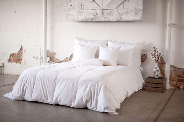 bed with comforter Ogallala Comforters White