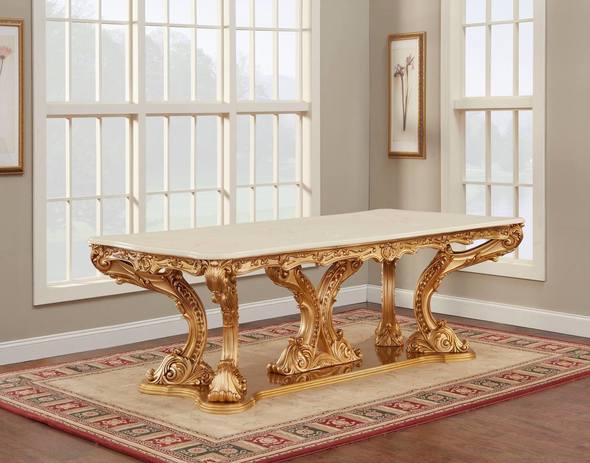 round 6 person dining table set PolArt Multiple options Classic Baroque