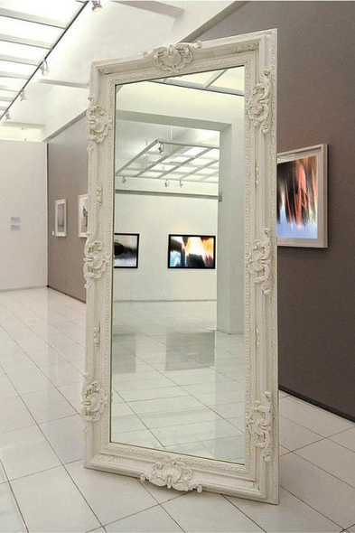 silver stand up mirror PolArt Multiple options Classic Baroque