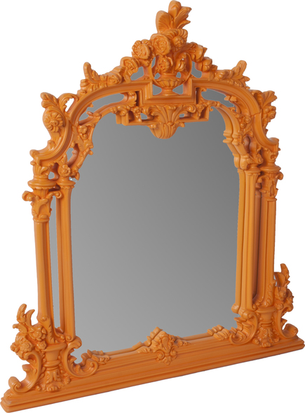 wall mirror round wood PolRey