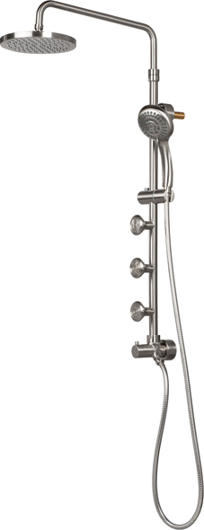 shower system for bathroom Pulse Brushed-Nickel