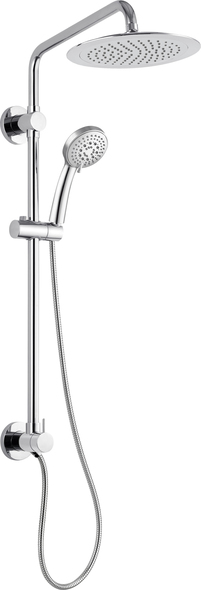 rain shower system with body jets Pulse Chrome