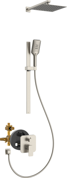 rain can shower Pulse Brushed Nickel