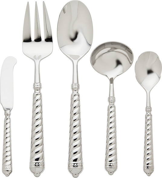fork and spoon gold Ricci Argentieri silver