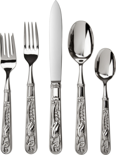 gold spoon and fork set Ricci Argentieri Silver