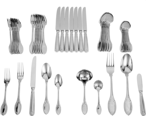 cutlery spoon set Ricci Argentieri silver