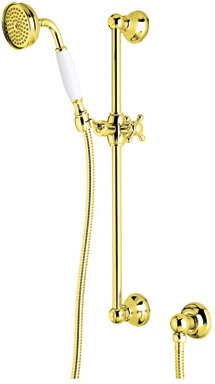 wall mount tub shower faucet Rohl Handshower Ser ITALIAN BRASS Traditional