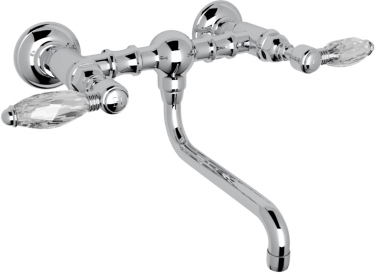 freestanding bathtub faucet with hand shower Rohl POLISHED CHROME