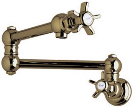 freestanding bathtub faucet with hand shower Rohl TUSCAN BRASS