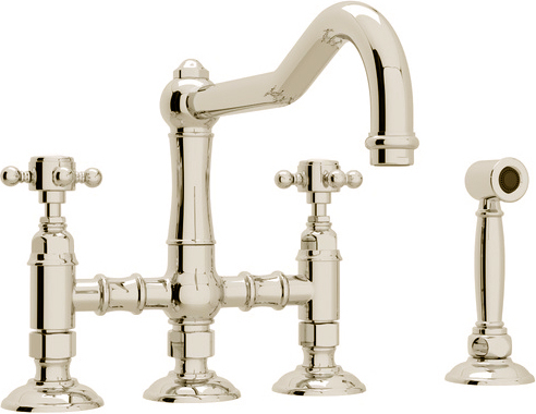 stainless commercial sink Rohl POLISHED NICKEL