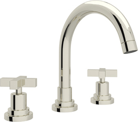 one piece bathroom sink and countertop Rohl Lavatory Faucet POLISHED NICKEL Modern