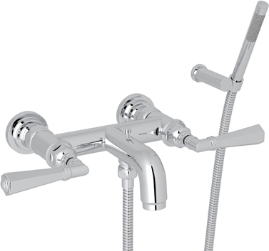 shower and hand shower combo Rohl Tub Fillers POLISHED CHROME Transitional